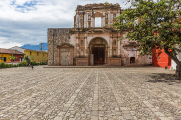 Facade of ruined church - Antigua, Guatemala