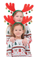 xmas girls with deer horns