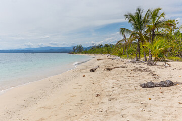 Cahuita - National Park with beautiful beaches and rainforest at caribbean coast of Costa Rica
