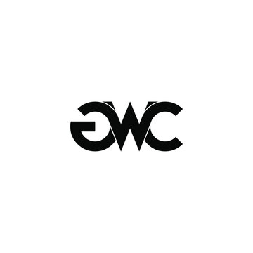 gwc letter initial monogram logo design