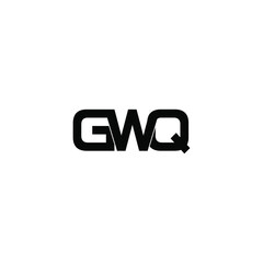 gwq letter initial monogram logo design