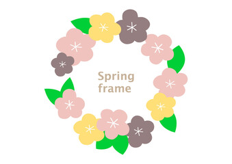 花のフレーム素材