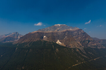 Mount Temple in Lake Louise, Banff National Park, Alberta, Canada.