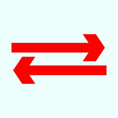 Red arrow icon vector EPS- 10