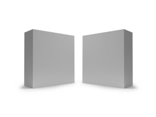 Box Packaging 3D Illustration Mockup Scene