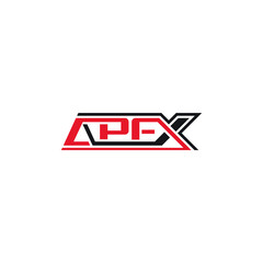 Apex text typography, company logo design.