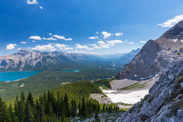 Lake Minnewanka from above, Banff National Park