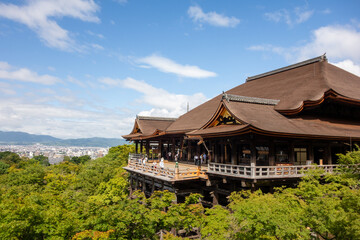 Fototapeta na wymiar japanese temple on the hill