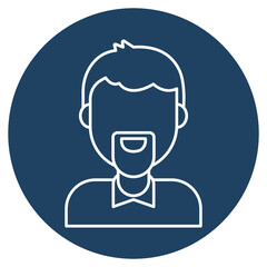 Person avatar Vector icon which is suitable for commercial work and easily modify or edit it

