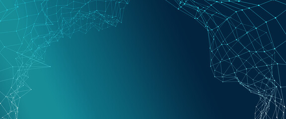 Blue Background Abstract Dots