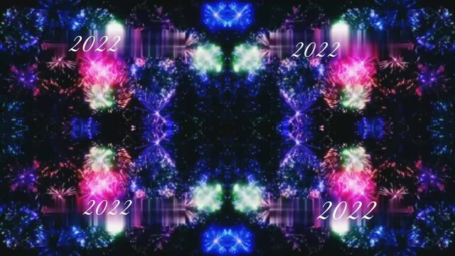 christmas tree and fireworks deign 2022.