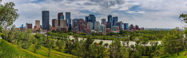 Fototapeta na wymiar City skyline of Calgary, Alberta, Canada