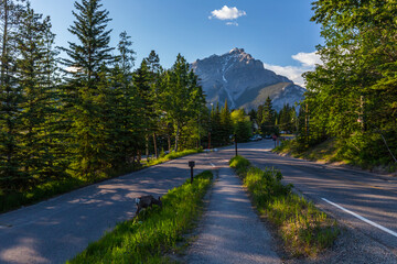 Fototapeta na wymiar Cascade Mountain, Banff, Alberta, Canada.
