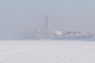 Fototapeta premium winter in the city