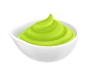 Wasabi Sauce Realistic Composition