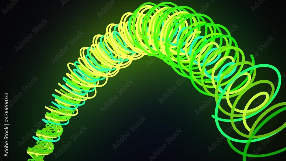 Aufkleber twisting weave 3d rendering of lines in minimalist design. abstract digital textures tangled and com