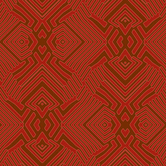 Full seamless geometric texture pattern vector for decoration. Monochrome design for textile fabric printing and wallpaper. Grunge model for fashion and home design.