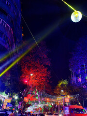 christmas and new year decorations park street kolkata