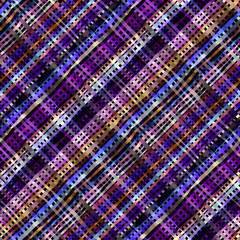 Abstract seamless pattern. Futuristic blur plaid.