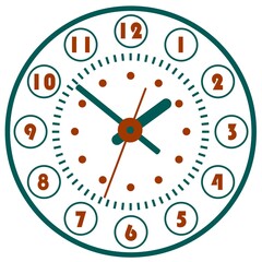 Clock icon. World time concept. Business background.