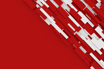 Geometry  Shape Backgrounds  - Red &  White