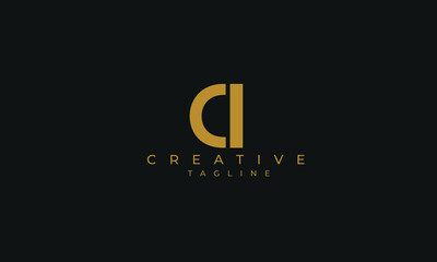 CI is creative logo with two color and classic design.