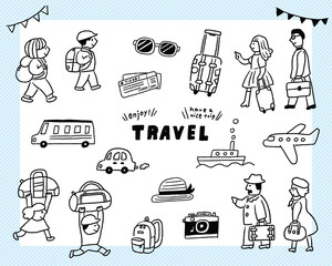 みんなで旅行に行こう！乗り物やトラベルアイテムたくさんセット