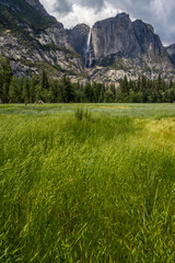 Yosemite Falls from Yosemite Valley, California