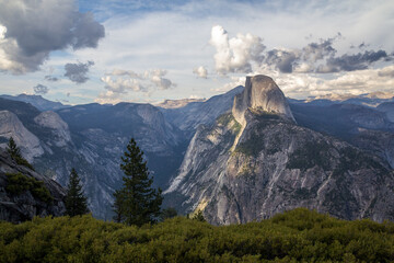 Halfdome from Glacier point, Yosemite national park, California