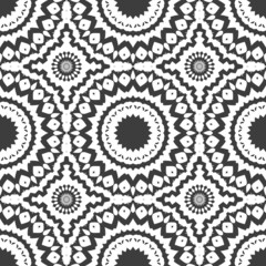 Monochrome kaleidoscope pattern