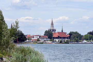 Konstanz am Bodensee, Blick zur Stadt
