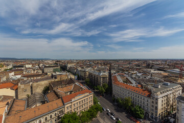 Fototapeta na wymiar Center of Budapest, View from the St.Stephen Basilica.