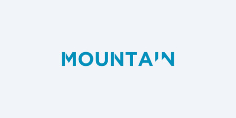 Simple triangle mountain geometric abstract icon logo design