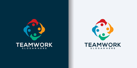 Community logo vector icon isolated