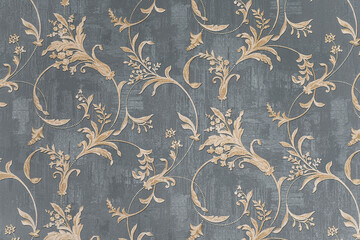 Floral old retro vintage ornament wallpaper on background. Cute ornament floral pattern. Background...