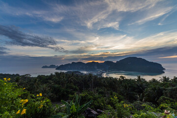 Fototapeta na wymiar Panorama of tropical island. Thailand