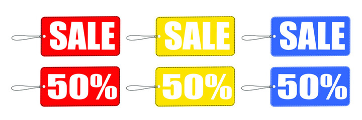 Price Sale Text Symbol Labels Icon Transperent Background Vector Illustration sale concept, red hang-tags with percentage signs on them - great for topics like discount  special offer 
