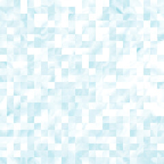 Optical low poly pixel grid dye blur texture background. Seamless washed out geometric ombre effect. 80s style retro square shape pattern. High resolution funky beach wear fashion textile tile.