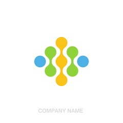 Colorful ball Simple Icon Logo (4000 x 4000 px)