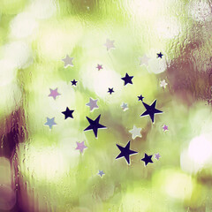 stars on the window