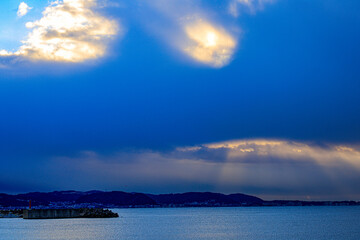 Fototapeta premium sunset over the sea