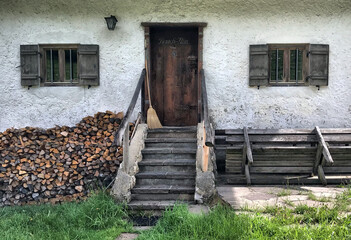 Rauch-Alm im Hochries-Gebiet, Chiemgau, Bayern, Deutschland - obrazy, fototapety, plakaty