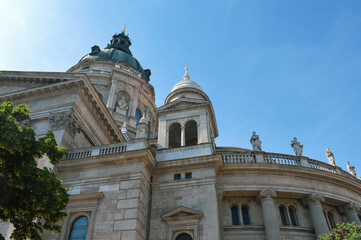 Fototapeta na wymiar Basilica St Stephen in Budapest, Hungary, famous architectural landmark