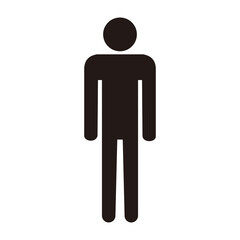 Man icon vector. Toilet sign. Man restroom sign vector. Male icon symbol