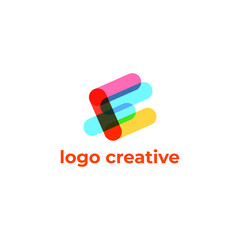 ILLUSTRATION ABSTRACT CREATIVE LOGO DESIGN VECTOR ICON