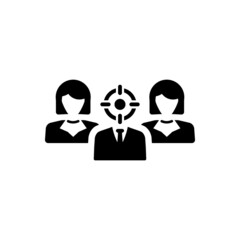 Businessman target audience icon