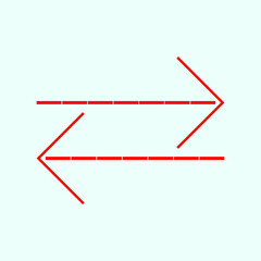 Red arrow icon vector EPS- 10