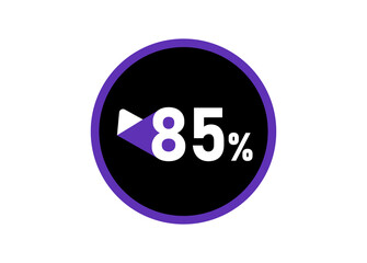 85% Round design vector, 85 percent images
