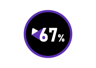 67% Round design vector, 67 percent images