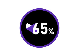 65% Round design vector, 65 percent images